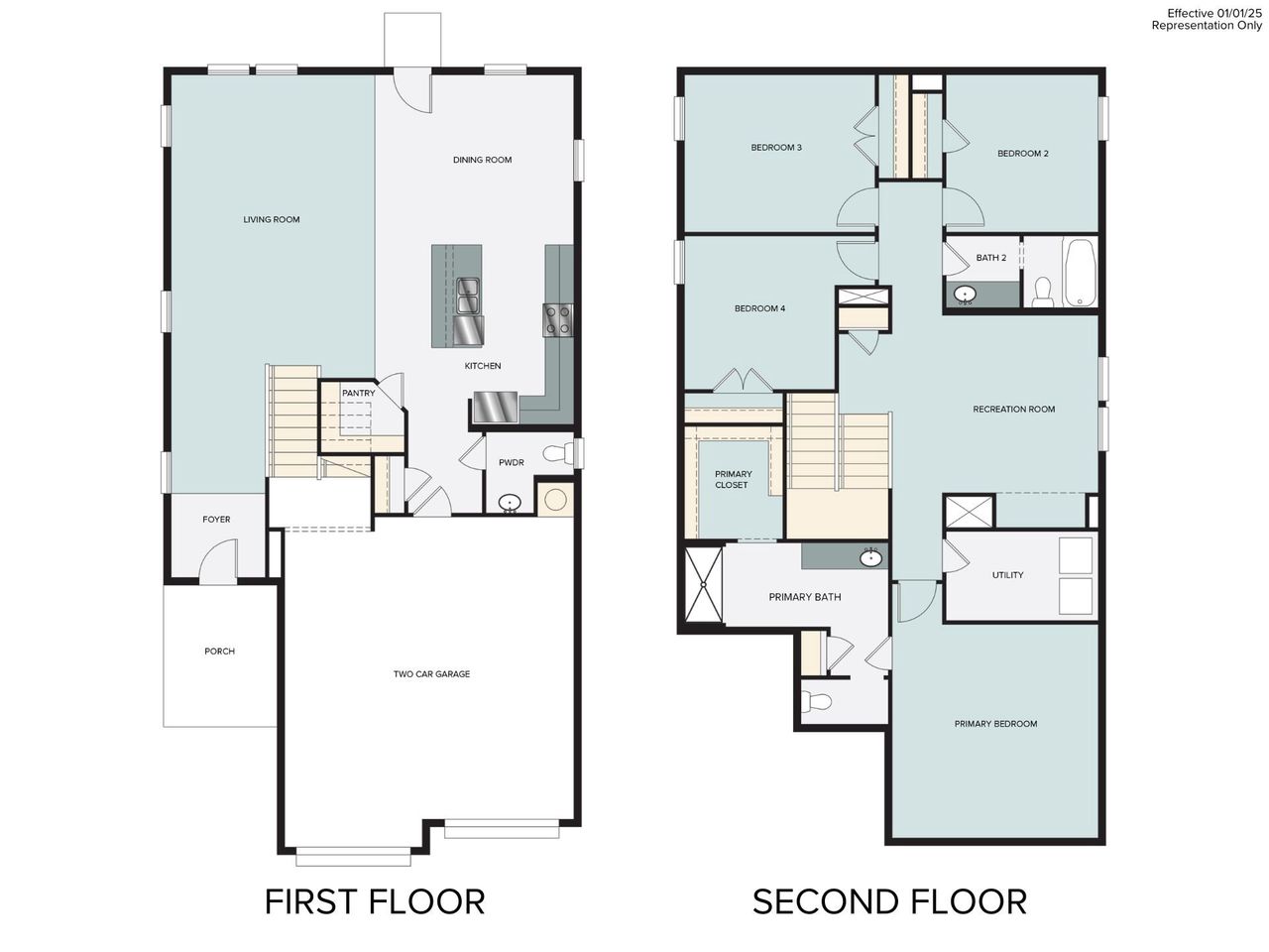 2D floor plan layout of this home in Hymeadow, Maxwell, TX (Image 2).