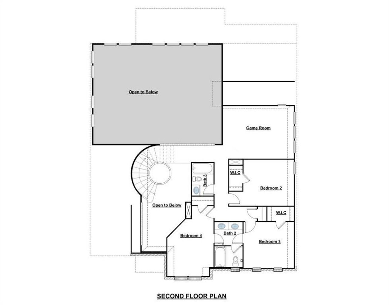 2D floor plan layout of this home in Polo Ridge, Mesquite, TX (Image 2).
