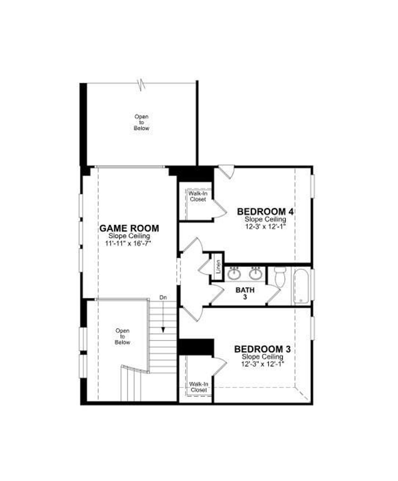 2D floor plan layout of this home in Arabella on the Prairie, Richmond, TX (Image 2).