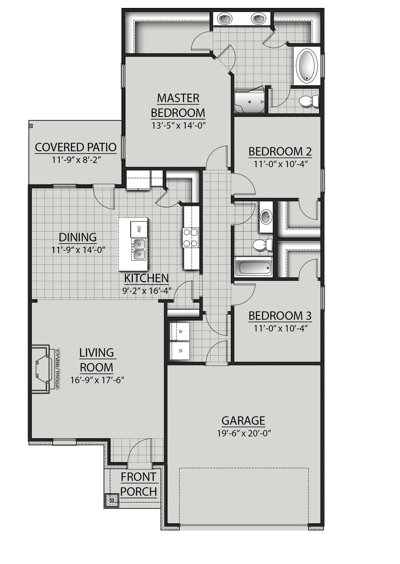 Danbury IV W - Floor Plan - DSLD Homes