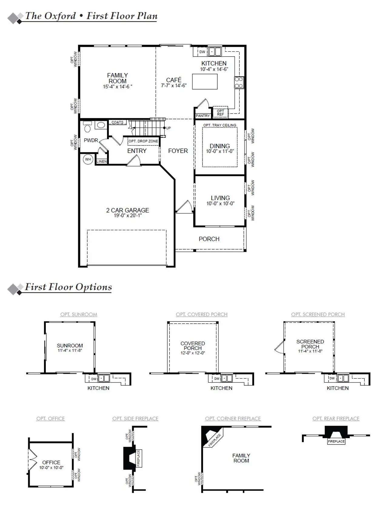 2D floor plan layout of this home in Highland Bluff, Aiken, SC (Image 2).