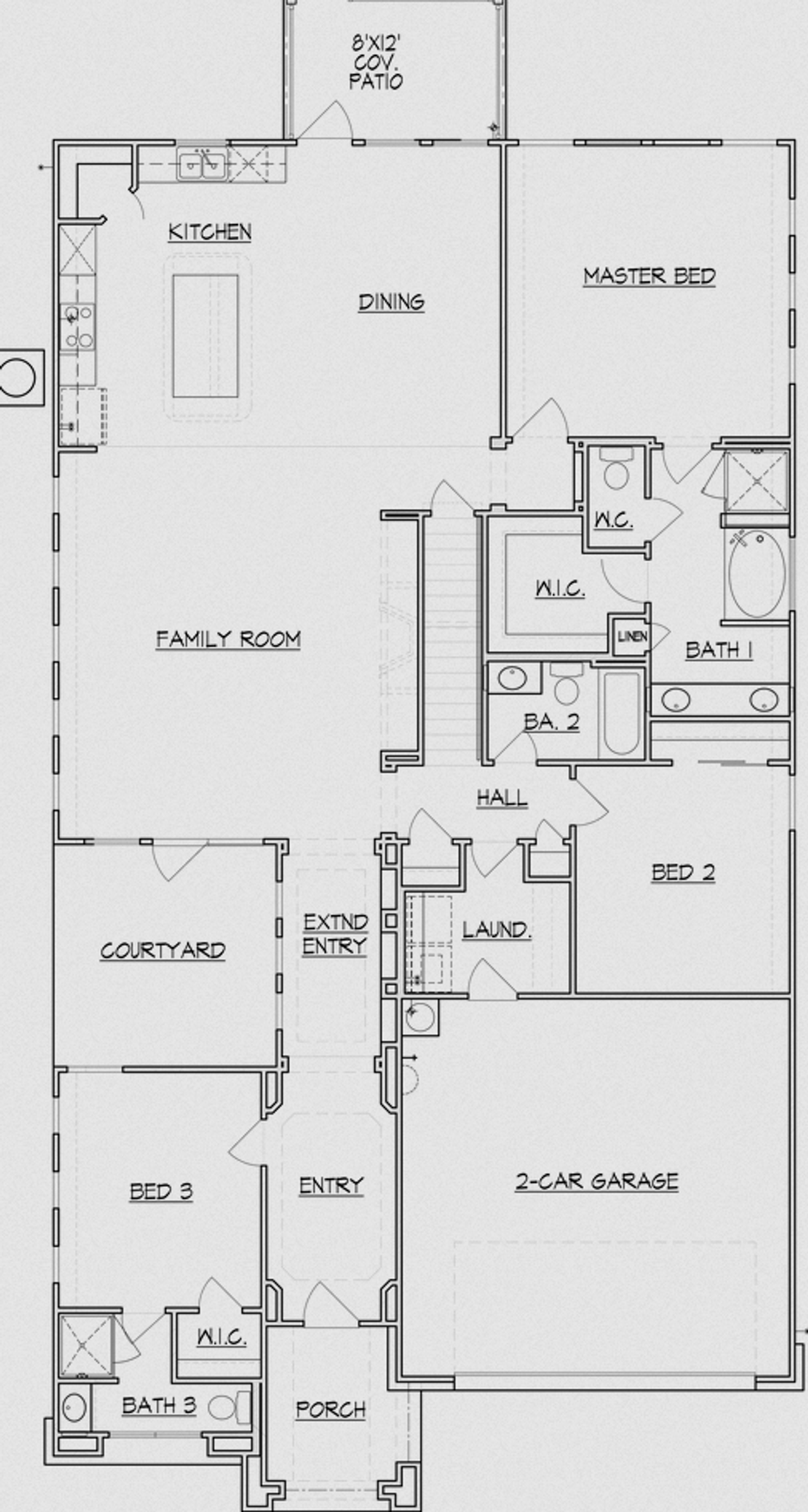 2D floor plan layout for the Plan 2830 by Texas Homes in The Enclave at Potranco Oaks, Castroville, TX (Image 2). 2D floor plan layout for the Plan 2830 by Texas Homes in The Enclave at Potranco Oaks, Castroville, TX (Image 2).