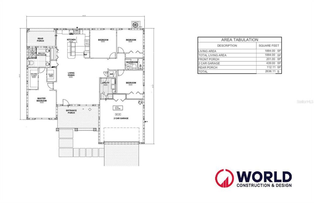2D floor plan layout of this home in , Palm Bay, FL (Image 2).