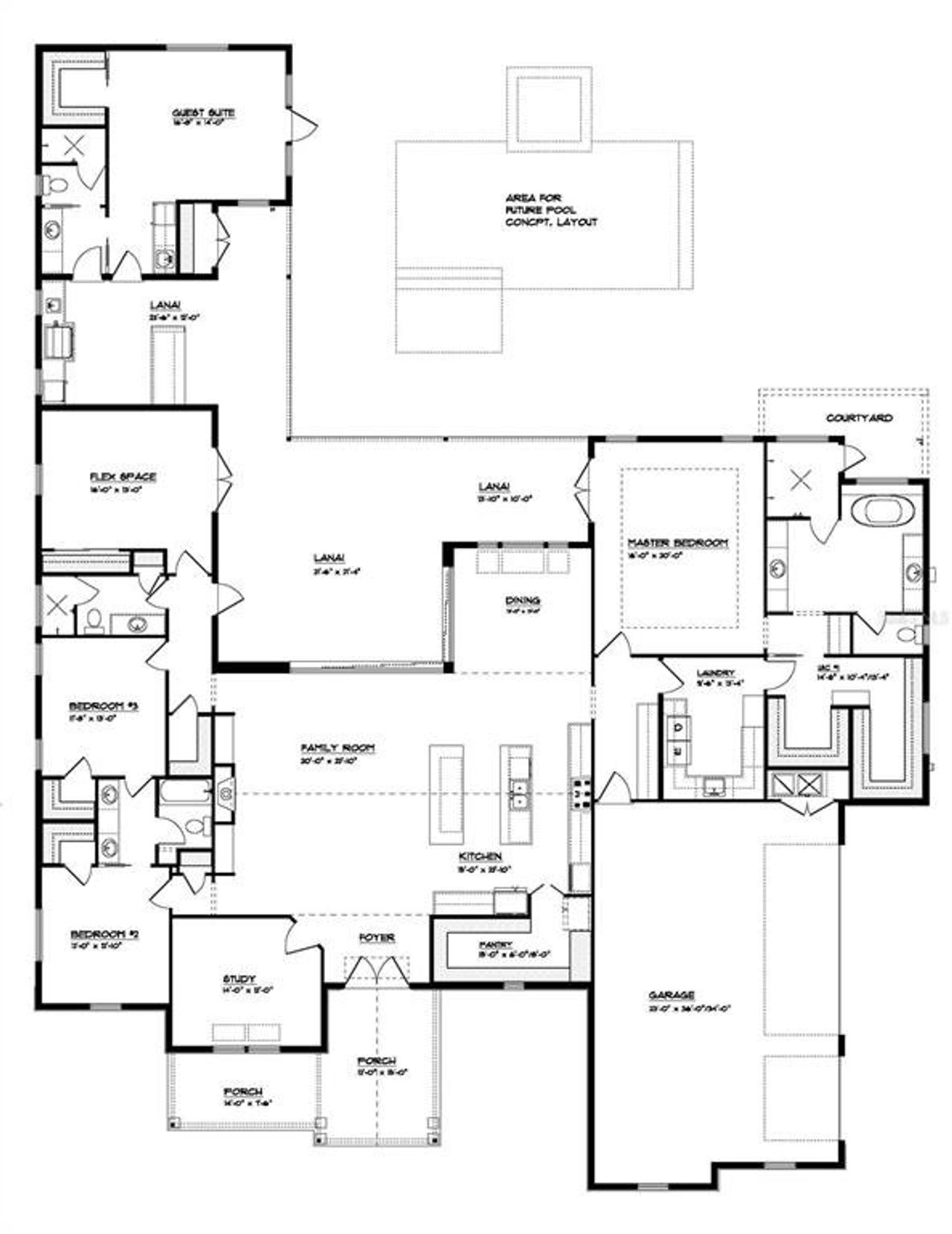 2D floor plan layout of this home in , Archer, FL (Image 2).