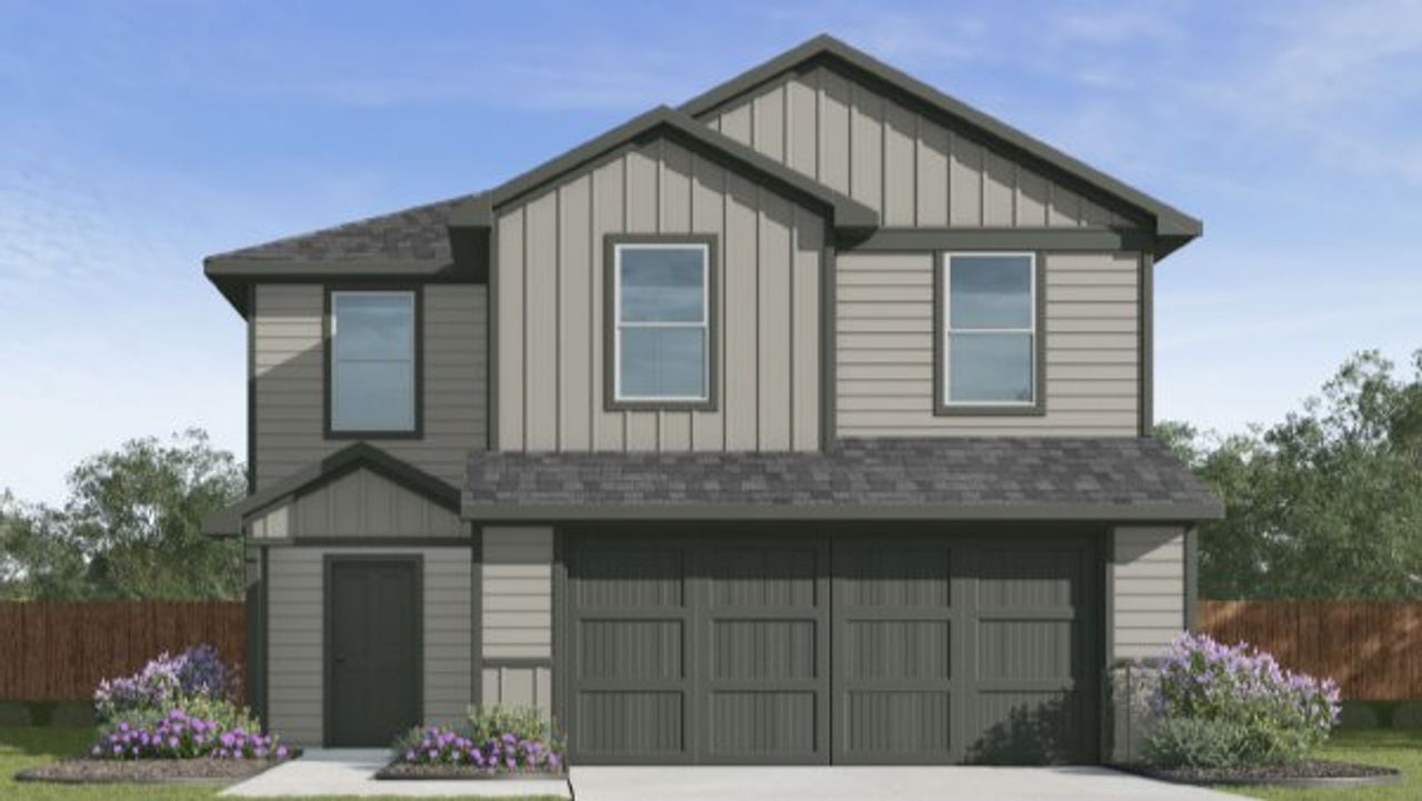 Representative exterior photo of a completed home built from the Davis by D.R. Horton in Waldron Estates, Corpus Christi, TX (Image 2).