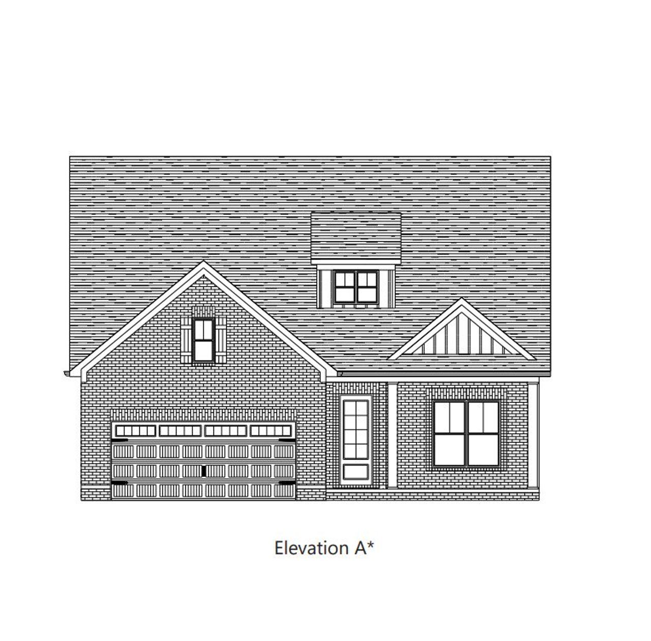 Representative rendering of the exterior for the Asher by Southeastern Building Corporation (Image 2).