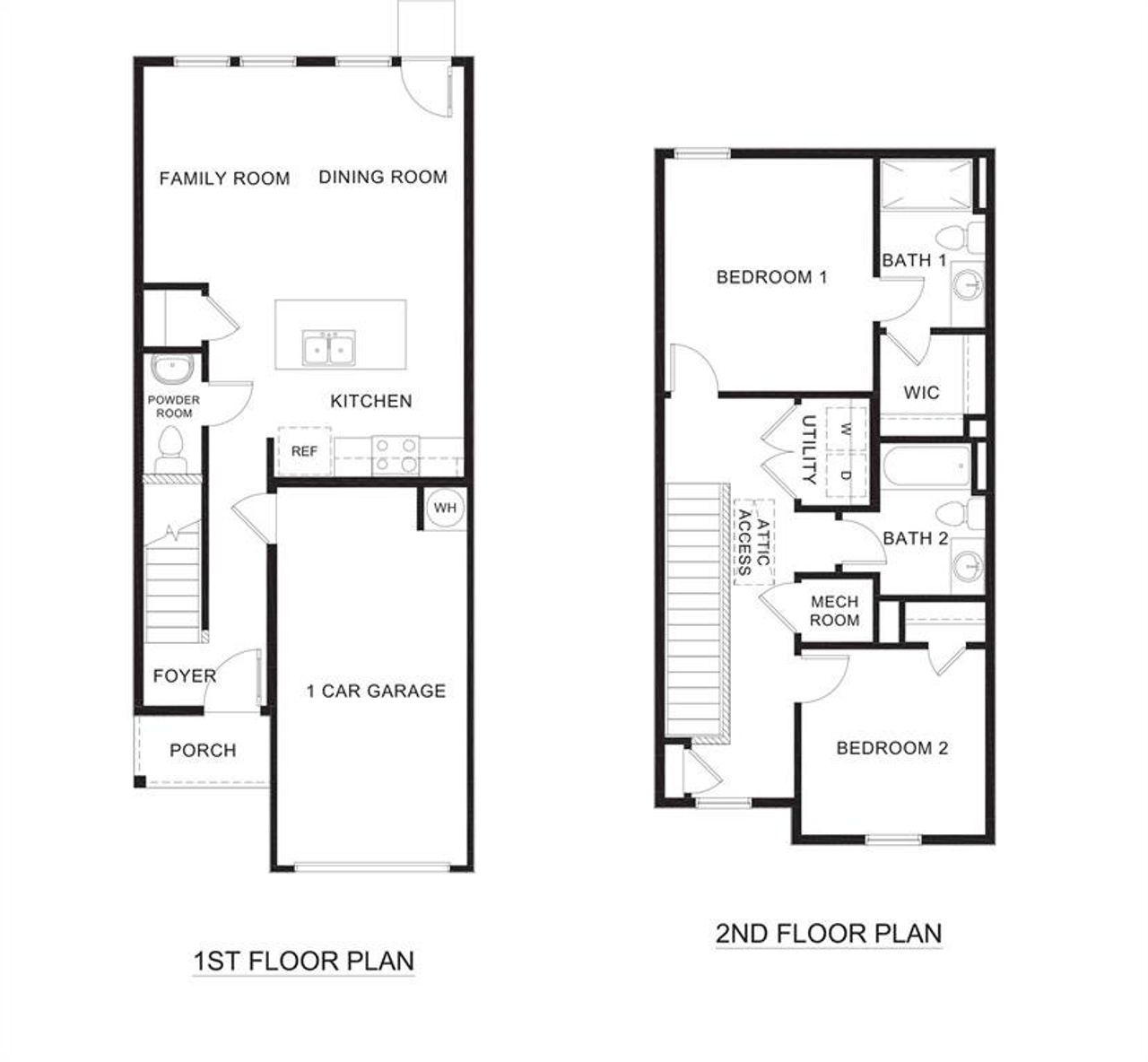 2D floor plan layout of this home in Arbor Trails South, Princeton, TX (Image 2).