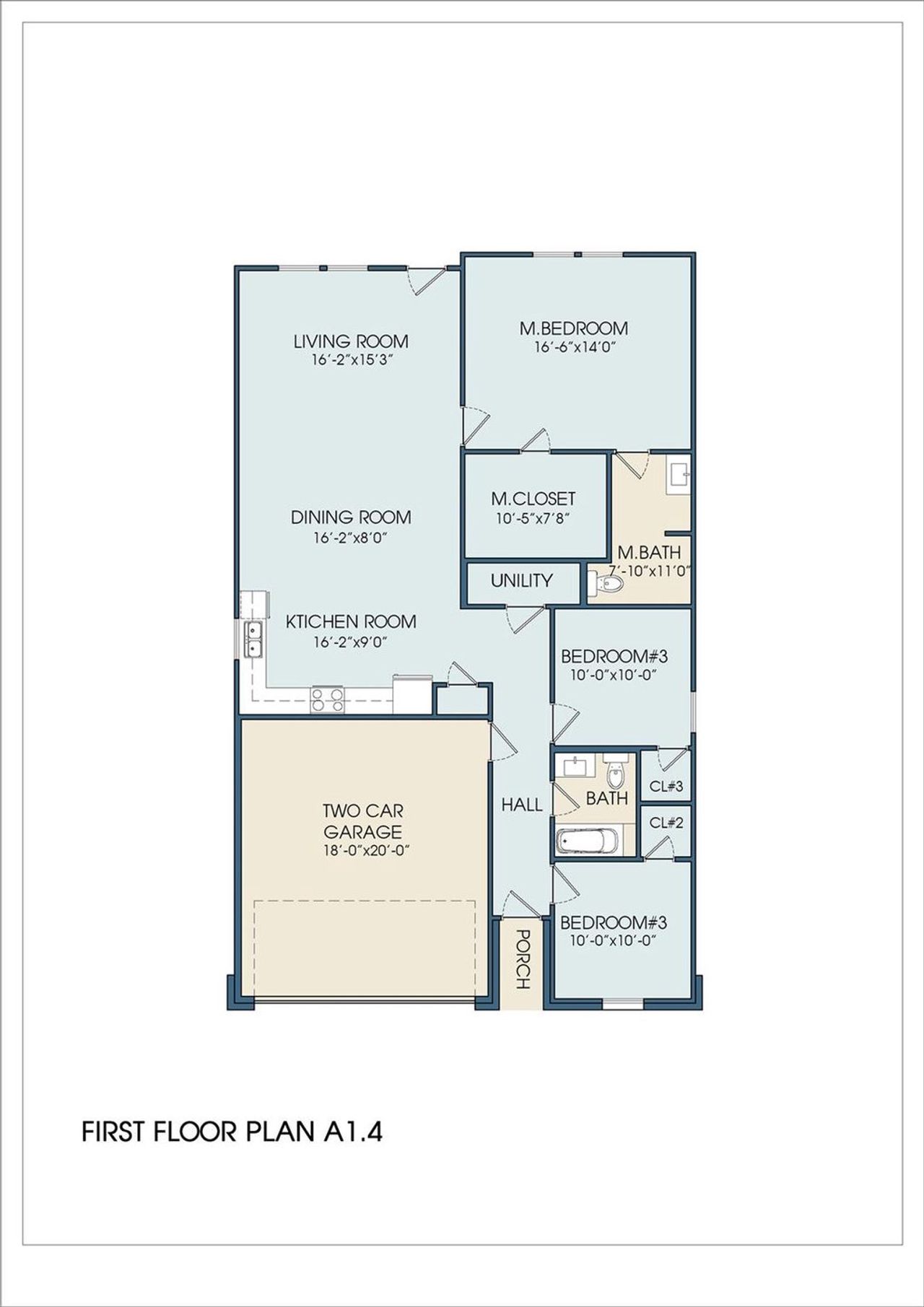 2D floor plan layout of this home in , Splendora, TX (Image 2).