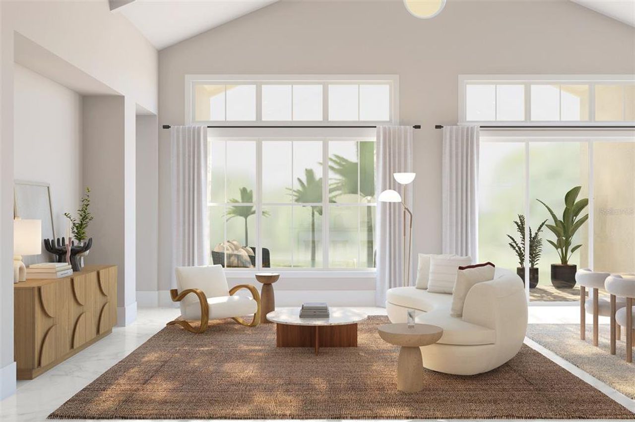 Furnished interior view inside a new home in Preserve at Deer Lakes, Sanford (Image 2). Furnished interior view inside a new home in Preserve at Deer Lakes, Sanford (Image 2).