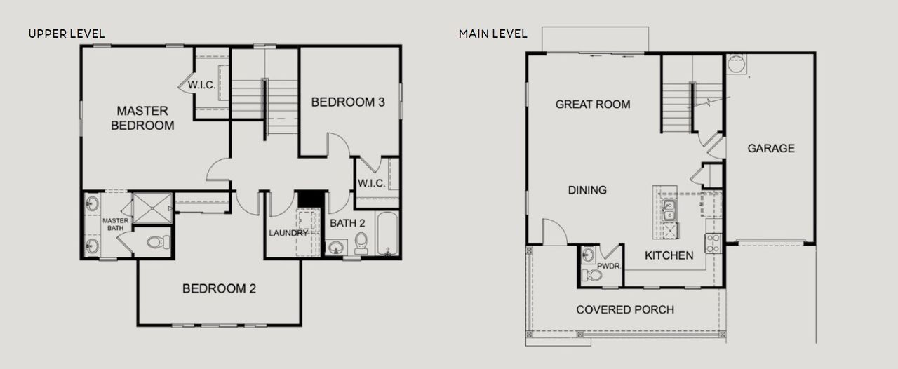 2D floor plan layout for the Cheery Lynn 2A by Encanto Living in Encanto at Bell Park, Phoenix, AZ (Image 2).