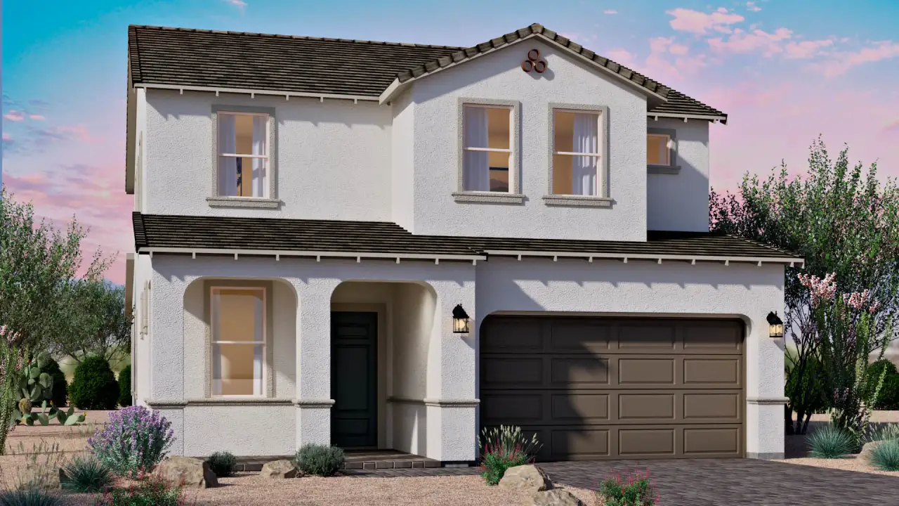 Representative exterior photo of a completed home built from the Denali by D.R. Horton in Upper Canyon, Phoenix, AZ (Image 2). Representative exterior photo of a completed home built from the Denali by D.R. Horton in Upper Canyon, Phoenix, AZ (Image 2).