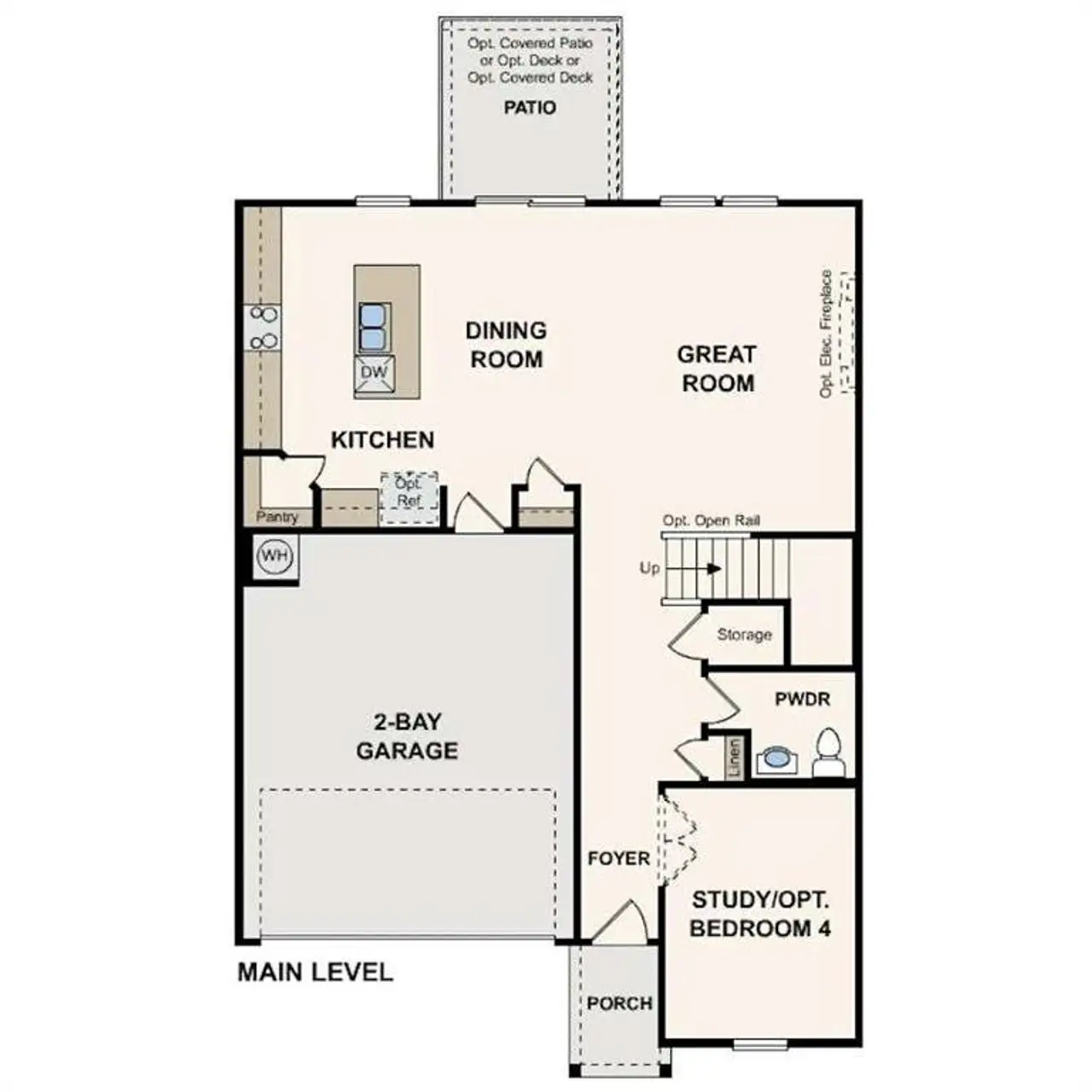 2D floor plan layout of this home in Union Heights, Flowery Branch, GA (Image 2). 2D floor plan layout of this home in Union Heights, Flowery Branch, GA (Image 2).