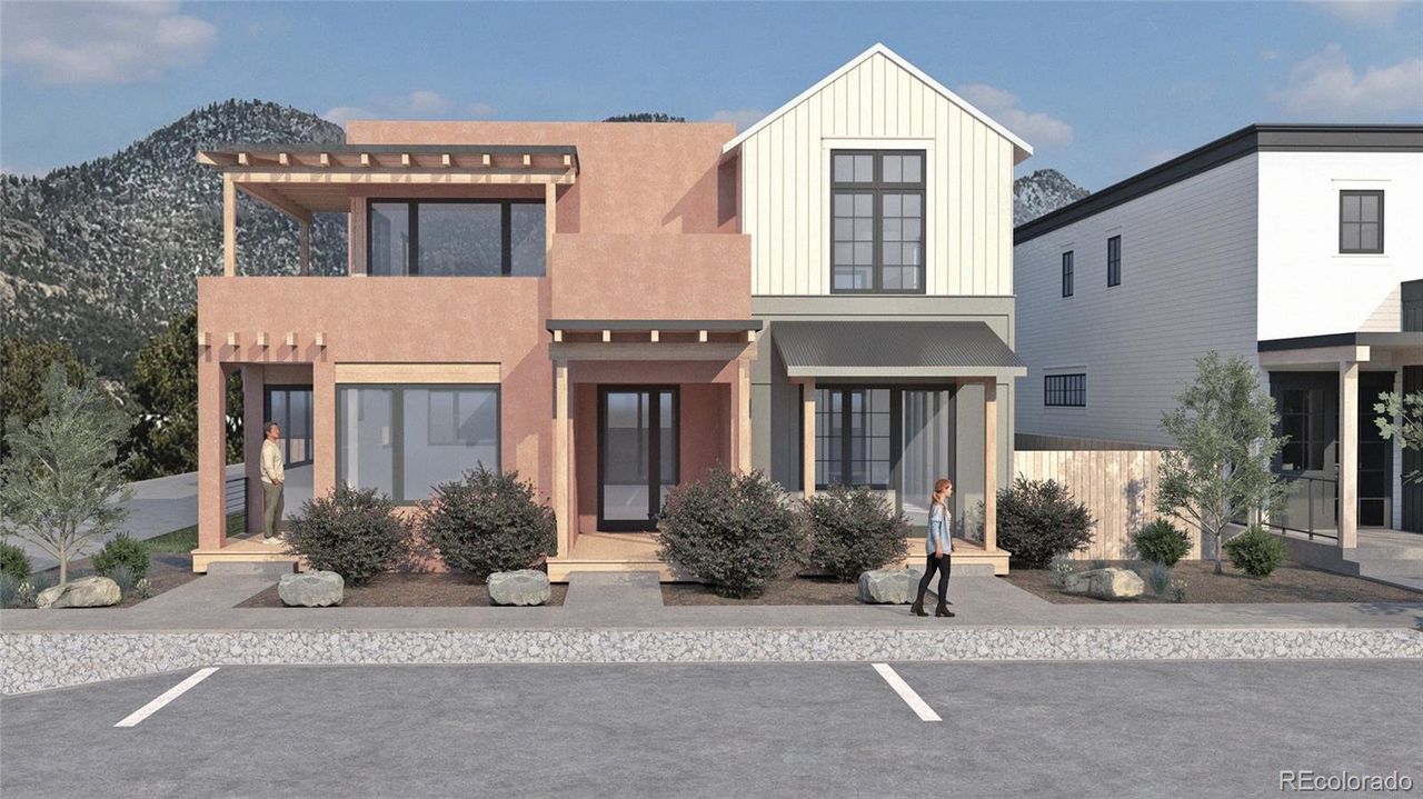 White Town-home in photo White Town-home in photo