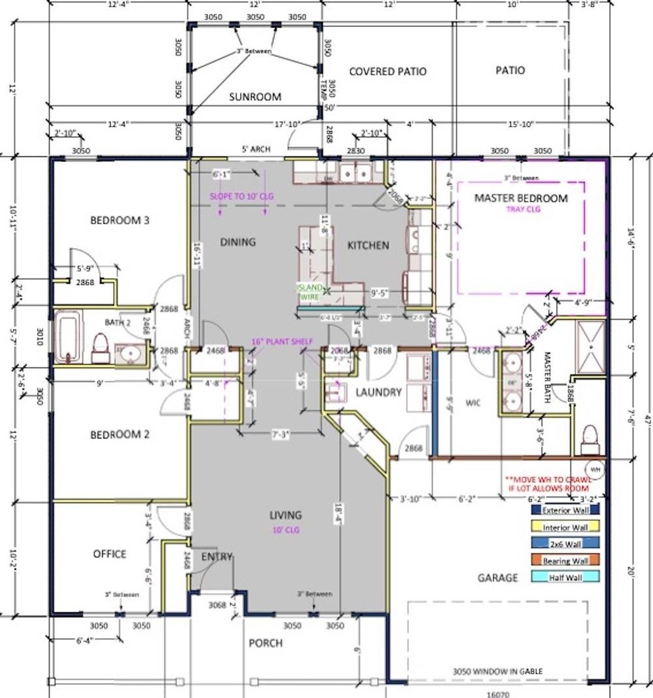 2D floor plan layout of this home in New Prospect Haven, Inman, SC (Image 2).