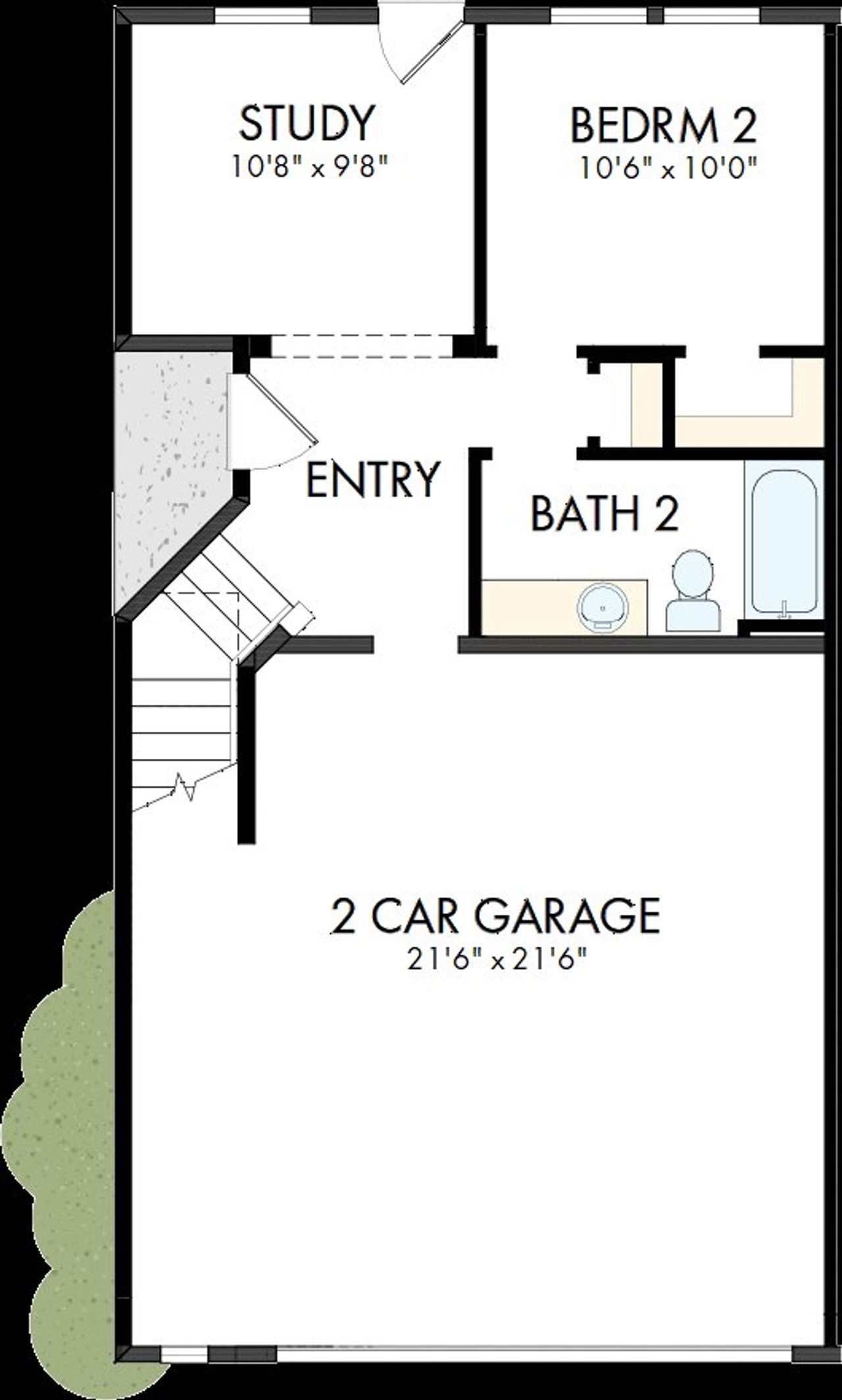 2D floor plan layout of this home in Easton Park - Nelson Village - Jewel Series, Austin, TX (Image 2). 2D floor plan layout of this home in Easton Park - Nelson Village - Jewel Series, Austin, TX (Image 2).