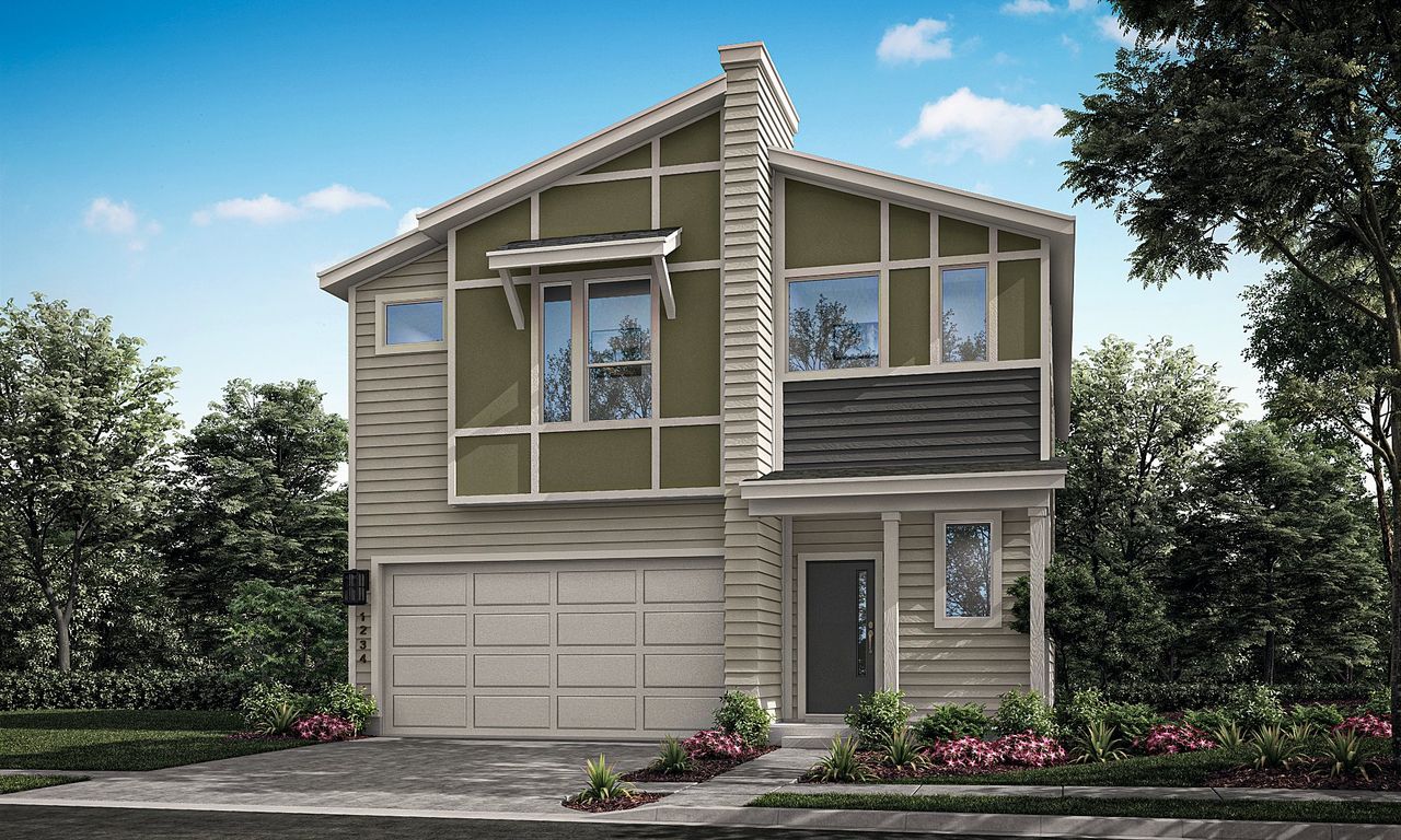 Representative exterior photo of a completed home built from the Hamilton by Taylor Morrison in Sarah's Creek, Pflugerville, TX (Image 2).