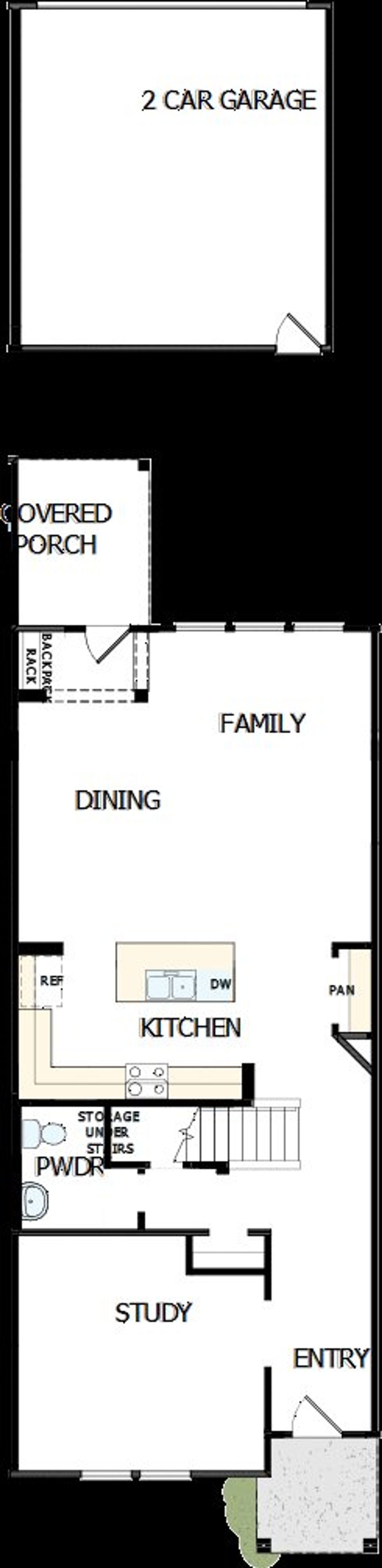 2D floor plan layout of this home in North Creek Village - Townhomes, Huntersville, NC (Image 2). 2D floor plan layout of this home in North Creek Village - Townhomes, Huntersville, NC (Image 2).