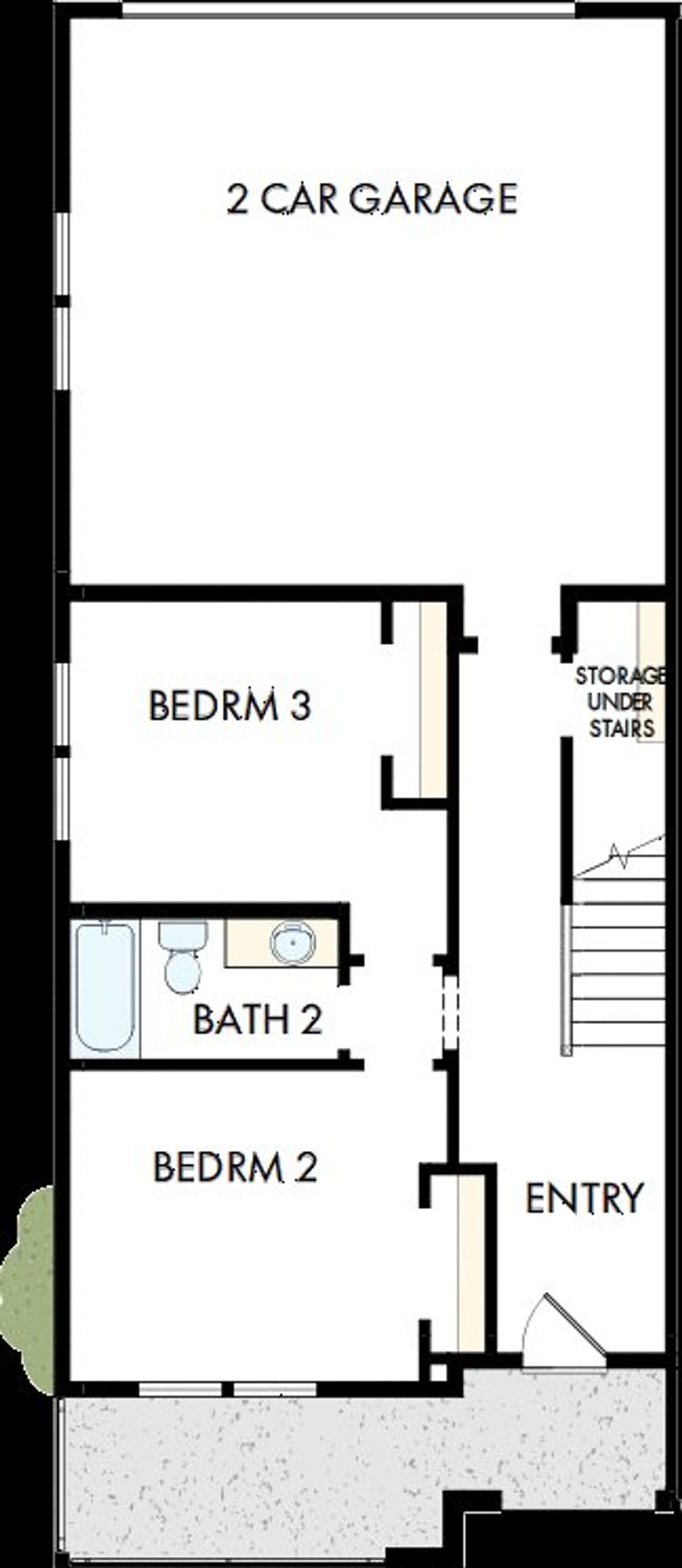 2D floor plan layout of this home in Sterling Ranch Heritage Collection, Littleton, CO (Image 2).