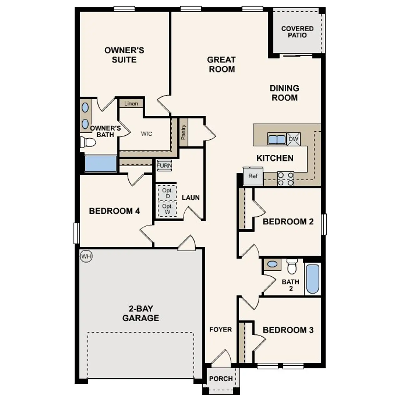 2D floor plan layout for the Quail Ridge by Century Complete in Marion Oaks, Ocala, FL (Image 2). 2D floor plan layout for the Quail Ridge by Century Complete in Marion Oaks, Ocala, FL (Image 2).