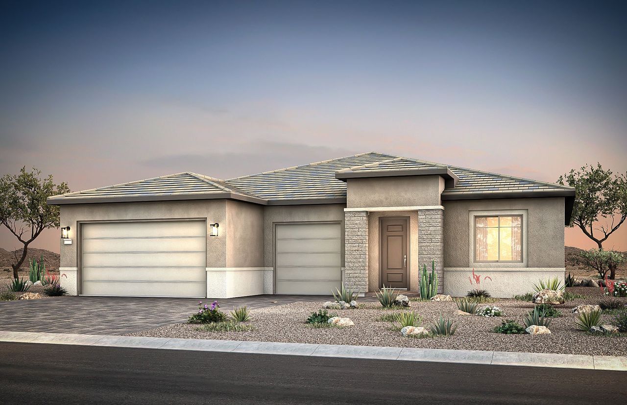 Representative exterior photo of a completed home built from the Stardom by Del Webb in Sun City Anthem at Merrill Ranch, Florence, AZ (Image 2).