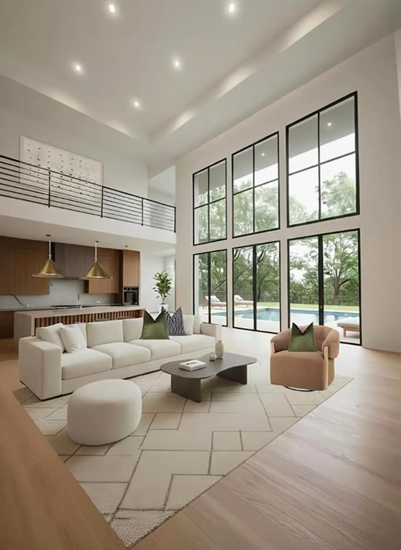 Furnished interior view inside a new home in , Dallas (Image 2).