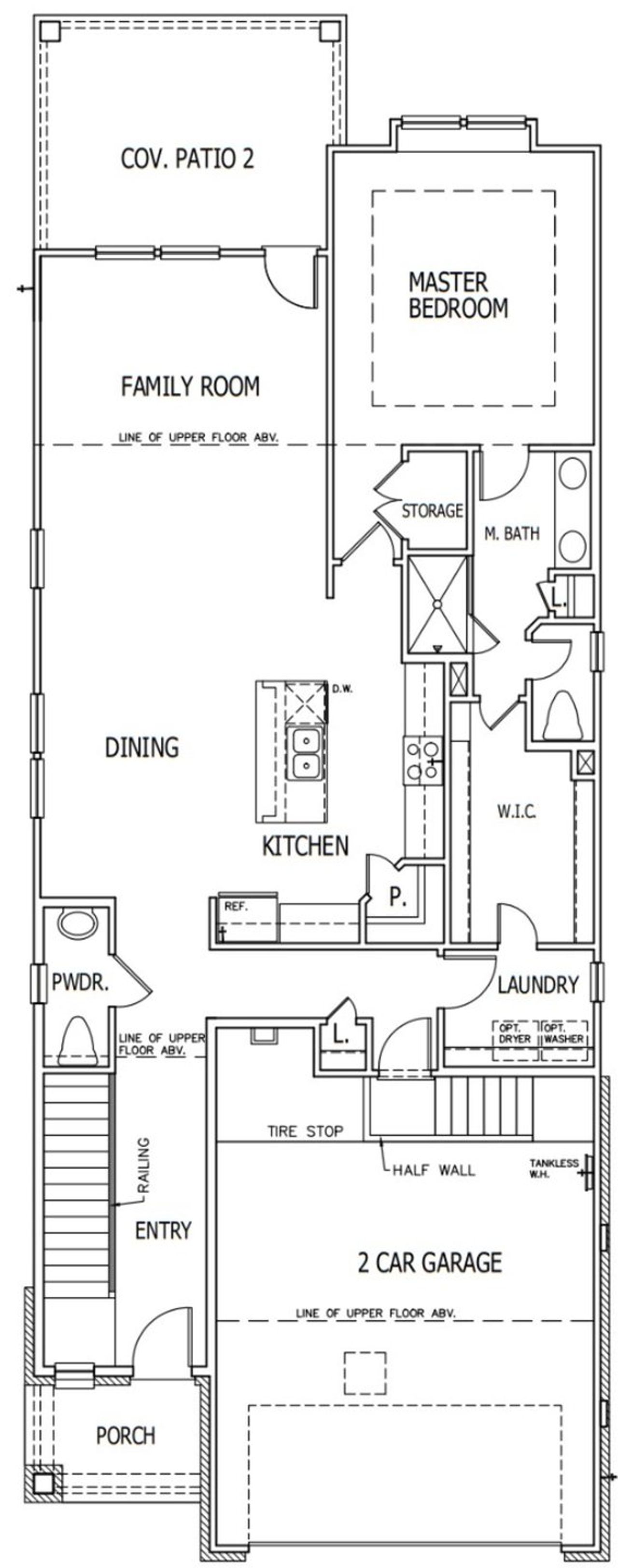 2D floor plan layout of this home in Park Hill Commons, San Antonio, TX (Image 2).