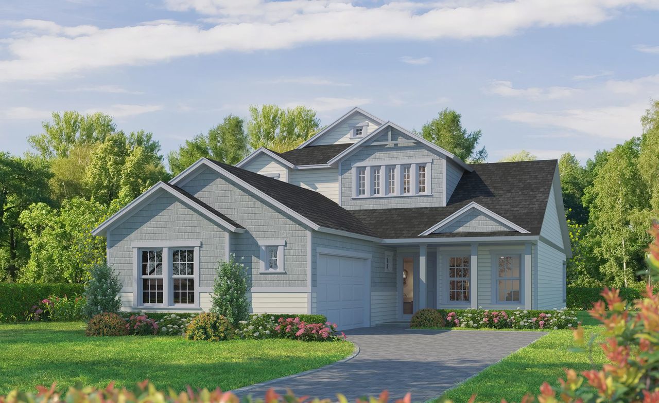 Representative exterior photo of a completed home built from the Mesa Verde by ICI Homes in Nocatee, Ponte Vedra, FL (Image 2).