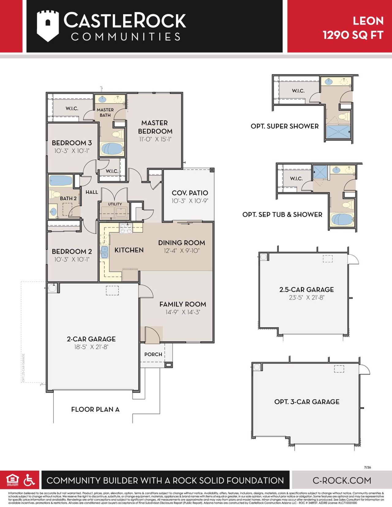 2D floor plan layout of this home in Perkinsville, Chino Valley, AZ (Image 2).