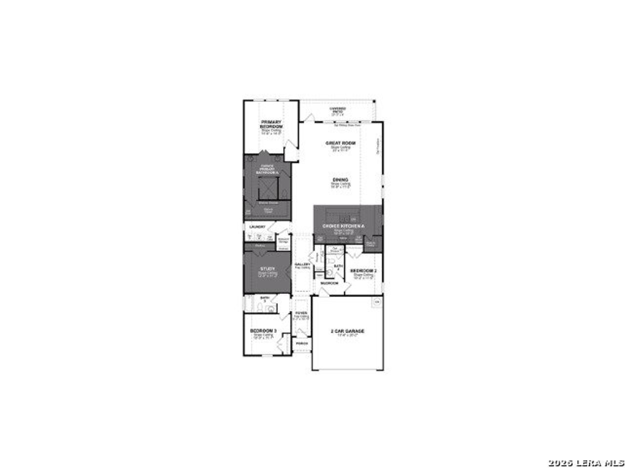 2D floor plan layout of this home in , Schertz, TX (Image 2).
