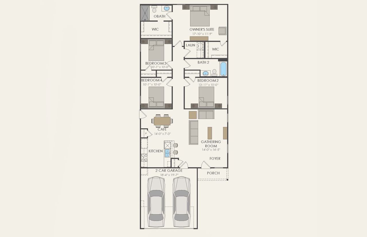 2D floor plan layout of this home in Ashford Crossing, Lowry Crossing, TX (Image 2). 2D floor plan layout of this home in Ashford Crossing, Lowry Crossing, TX (Image 2).