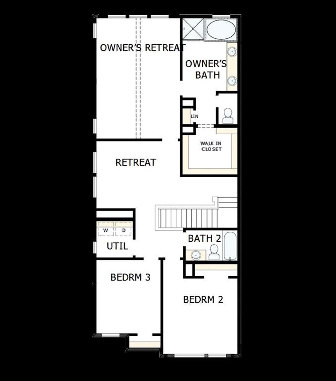2D floor plan layout of this home in Trails at Waterside - Garden Series, Fort Worth, TX (Image 2). 2D floor plan layout of this home in Trails at Waterside - Garden Series, Fort Worth, TX (Image 2).