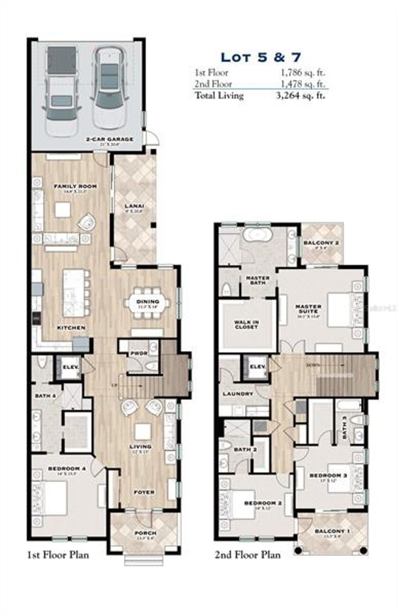 2D floor plan layout of this home in , Safety Harbor, FL (Image 2).