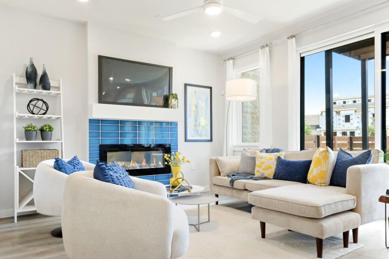 Representative furnished interior of a home built from the Augusta by Grenadier Homes in The Tribute, The Colony (Image 2).