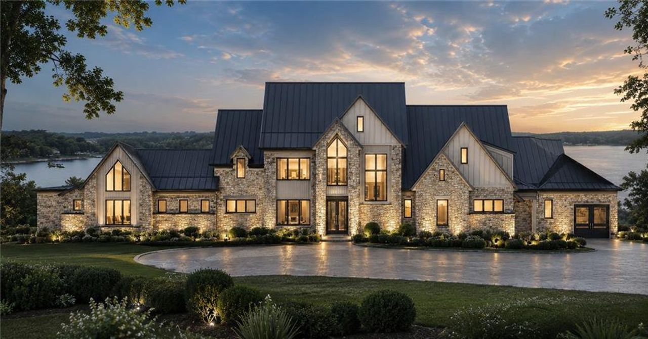 Front exterior of a new home in , Gainesville, GA, highlighting curb appeal (Image 2).