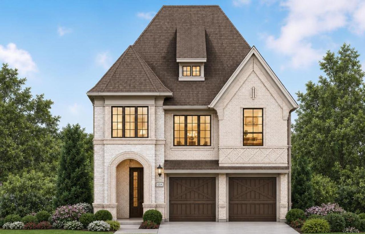 Front exterior of a new home in Walton Ridge, Corinth, TX, highlighting curb appeal (Image 2). Front exterior of a new home in Walton Ridge, Corinth, TX, highlighting curb appeal (Image 2).