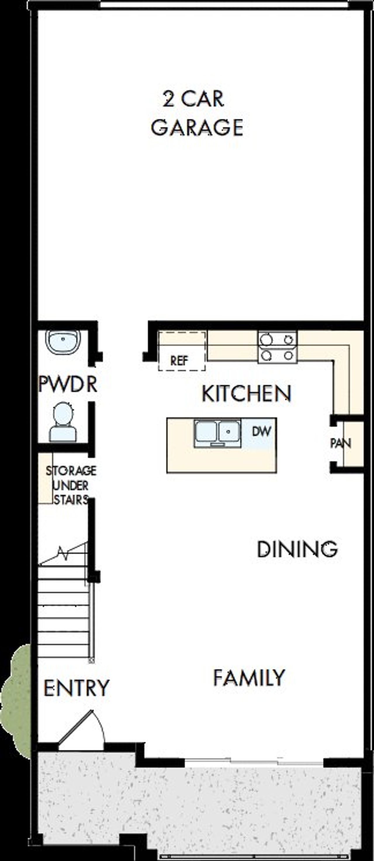 2D floor plan layout of this home in Sterling Ranch Heritage Collection, Littleton, CO (Image 2).