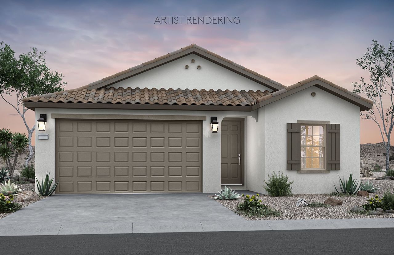Representative exterior photo of a completed home built from the Hummingbird by Pulte Homes in Festival Foothills, Buckeye, AZ (Image 2).