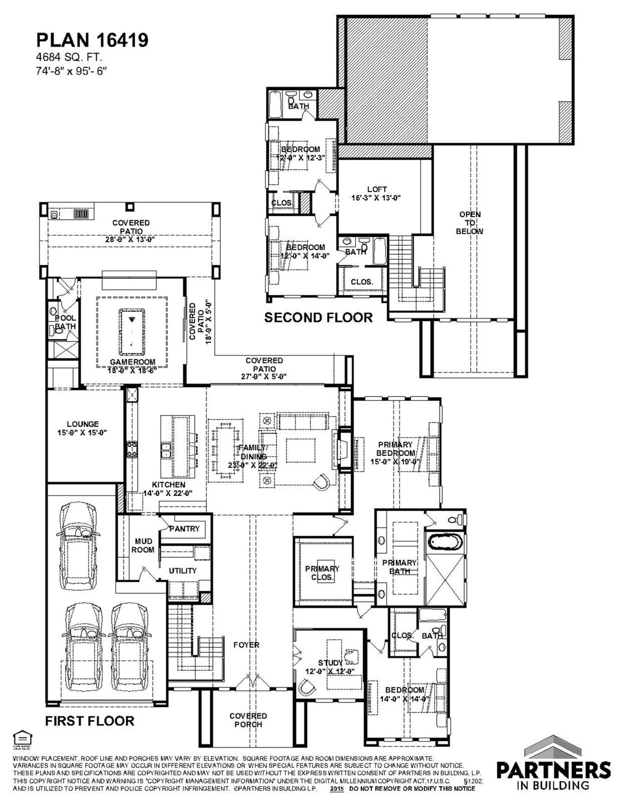 2D floor plan layout of this home in Legacy, Friendswood, TX (Image 2).