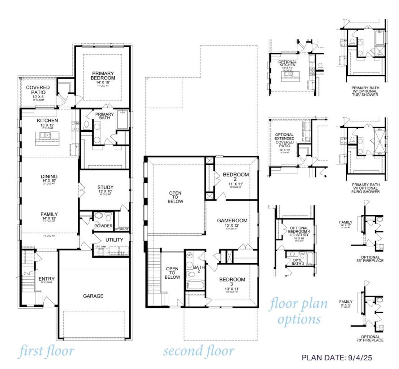 2D floor plan layout for the Ingram 2295 by J. Patrick Homes in Grange 40' Homesites, Katy, TX (Image 2). 2D floor plan layout for the Ingram 2295 by J. Patrick Homes in Grange 40' Homesites, Katy, TX (Image 2).