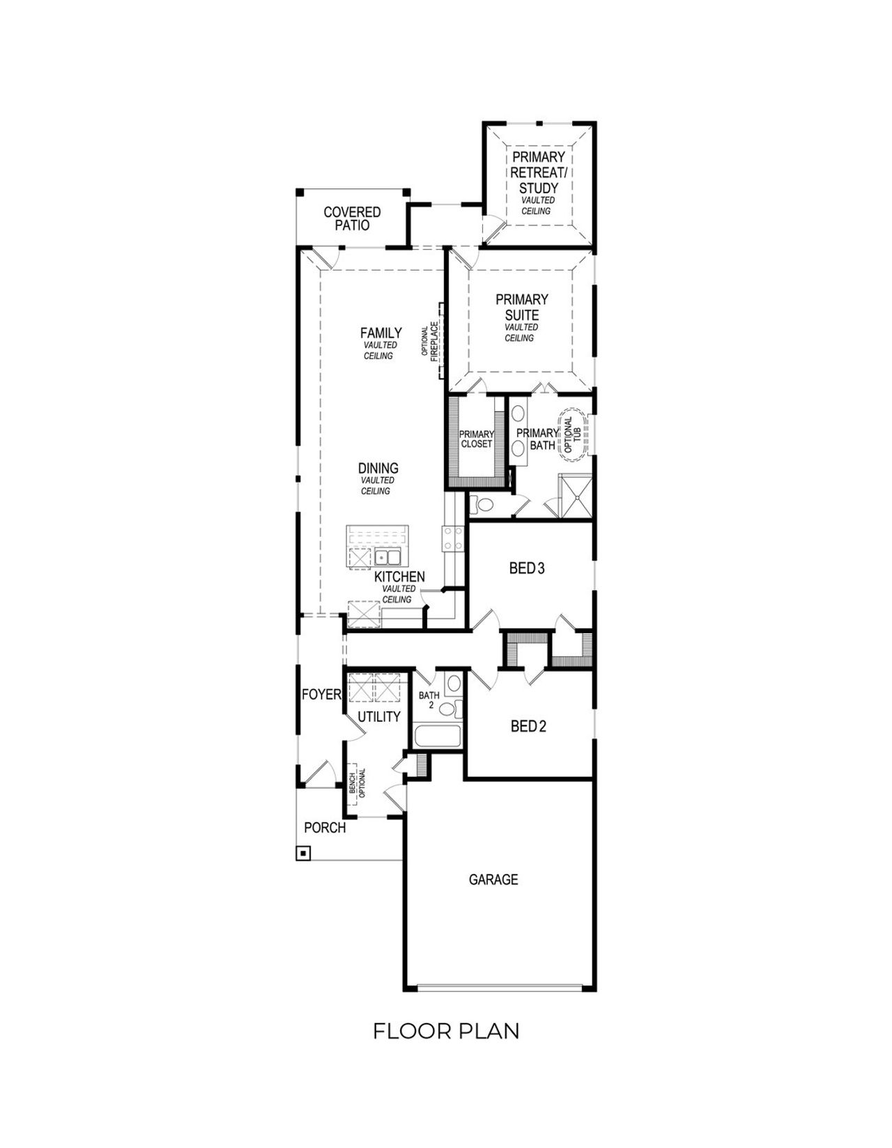 2D floor plan layout of this home in Oaklawn, Van Alstyne, TX (Image 2).