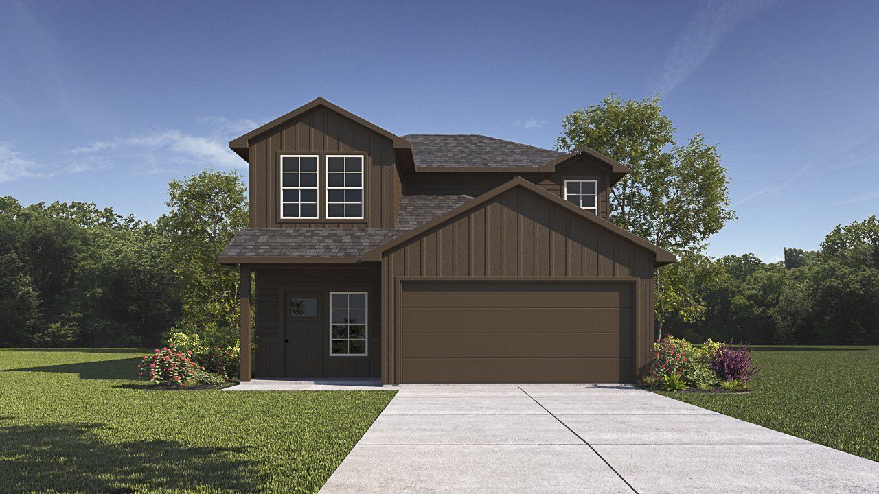 Representative exterior photo of a completed home built from the Jasmine by D.R. Horton in Wildwood, Royse City, TX (Image 2). Representative exterior photo of a completed home built from the Jasmine by D.R. Horton in Wildwood, Royse City, TX (Image 2).