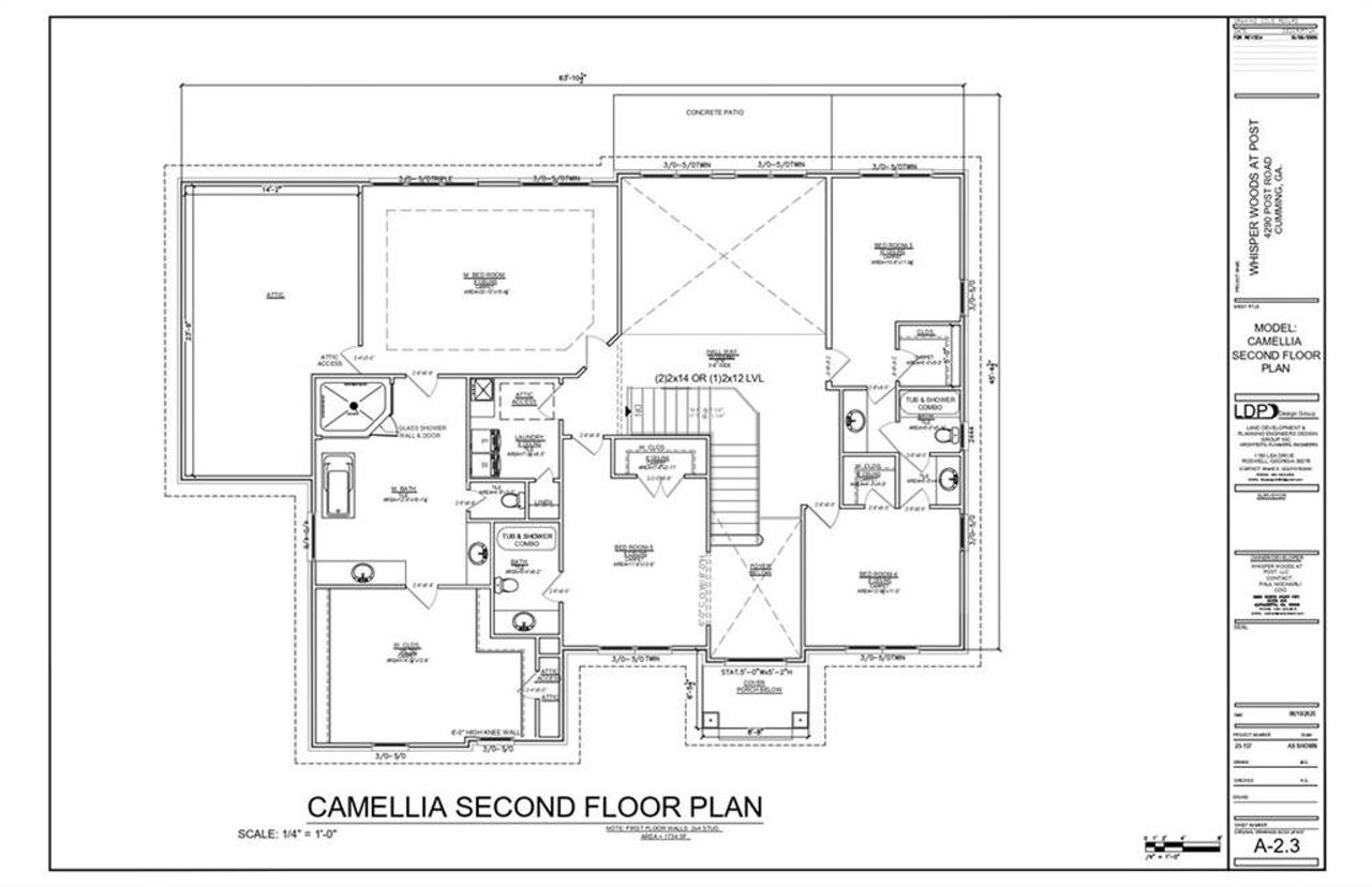 2D floor plan layout of this home in , Cumming, GA (Image 2).