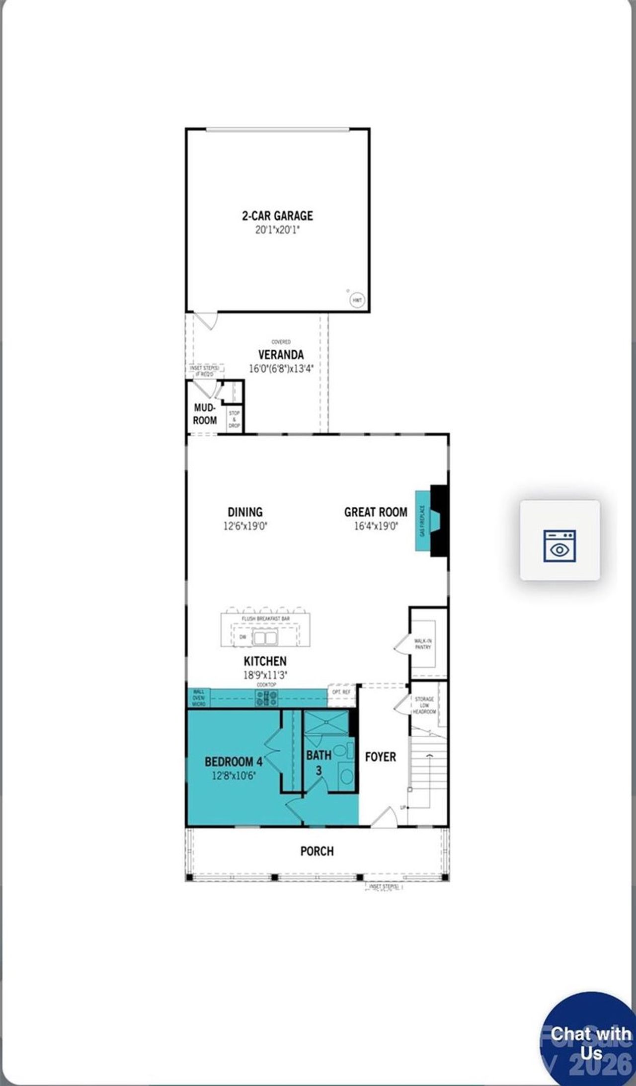 2D floor plan layout of this home in Bratton Pointe, Rock Hill, SC (Image 2). 2D floor plan layout of this home in Bratton Pointe, Rock Hill, SC (Image 2).