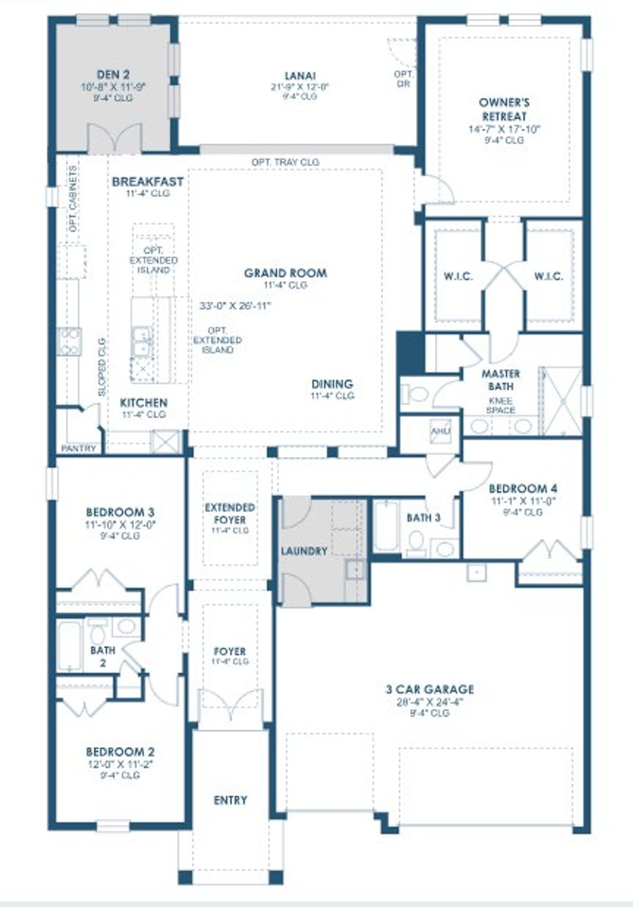 2D floor plan layout of this home in Waterset, Ruskin, FL (Image 2).