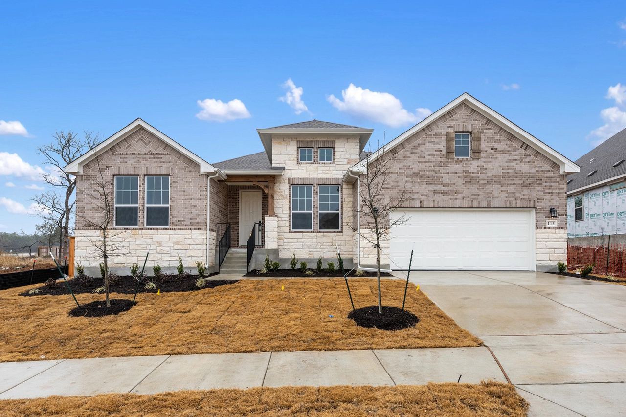 Representative exterior photo of a completed home built from the Carolina by Ashton Woods in Provence 70s, Austin, TX (Image 2).
