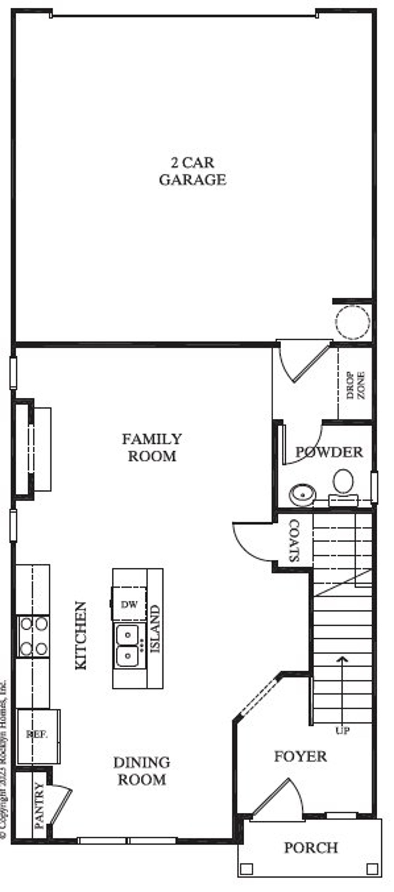 2D floor plan layout for the Ivey by Rocklyn Homes in Shoals Crossing, Conyers, GA (Image 2). 2D floor plan layout for the Ivey by Rocklyn Homes in Shoals Crossing, Conyers, GA (Image 2).