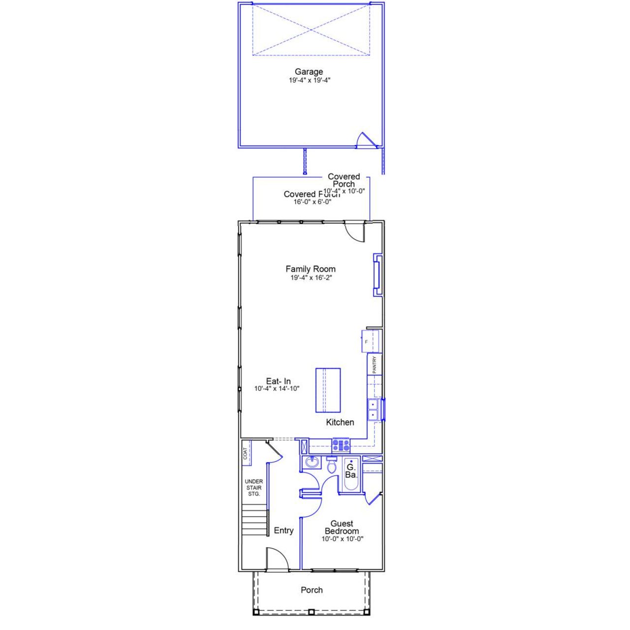 2D floor plan layout of this home in Renaissance at White Oak, Garner, NC (Image 2). 2D floor plan layout of this home in Renaissance at White Oak, Garner, NC (Image 2).