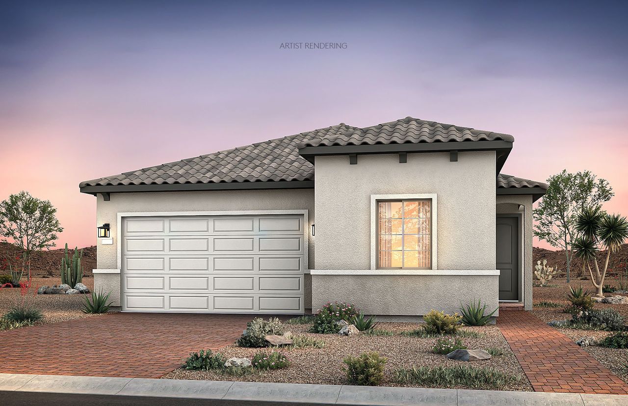 Representative exterior photo of a completed home built from the Audrey by Del Webb in Sun City Festival, Buckeye, AZ (Image 2).