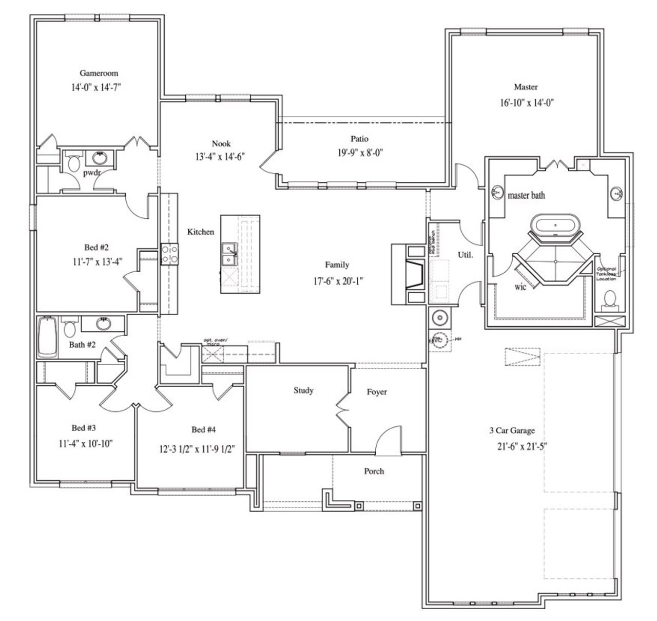 2D floor plan layout for the The Blaire by Elmwood Custom Homes in Aledo Heights, Aledo, TX (Image 2). 2D floor plan layout for the The Blaire by Elmwood Custom Homes in Aledo Heights, Aledo, TX (Image 2).