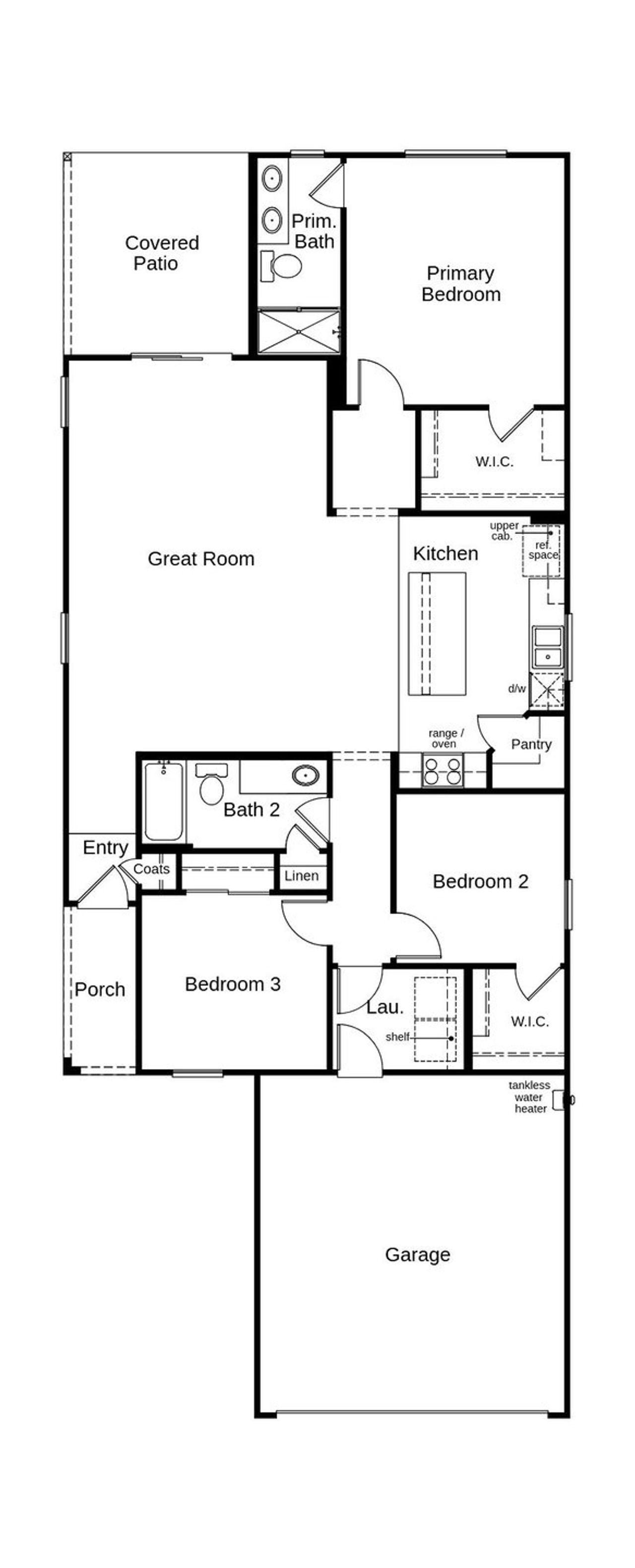 2D floor plan layout of this home in Mirador Ridge Blossom, Tucson, AZ (Image 2). 2D floor plan layout of this home in Mirador Ridge Blossom, Tucson, AZ (Image 2).